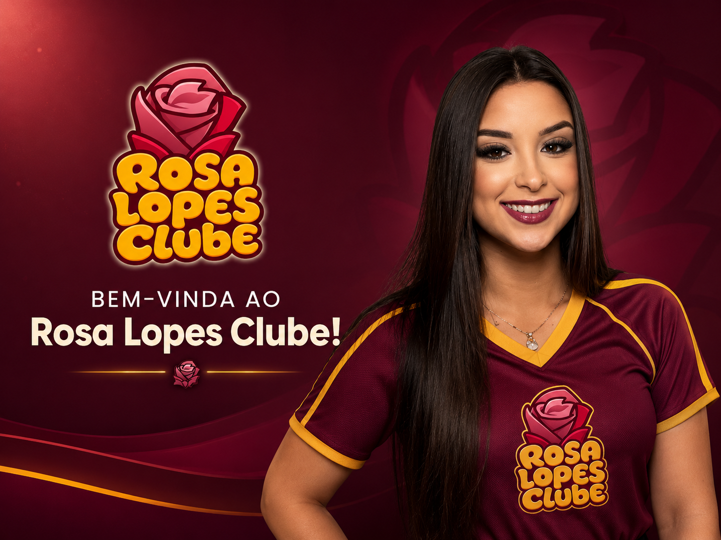Banner de boas-vindas do Rosa Lopes Clube